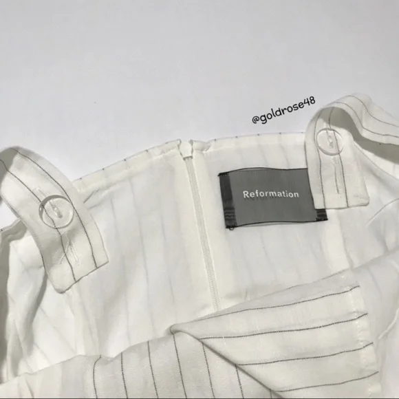 Reformation Palma dress in Gordon Stripe - Picture 4 of 9